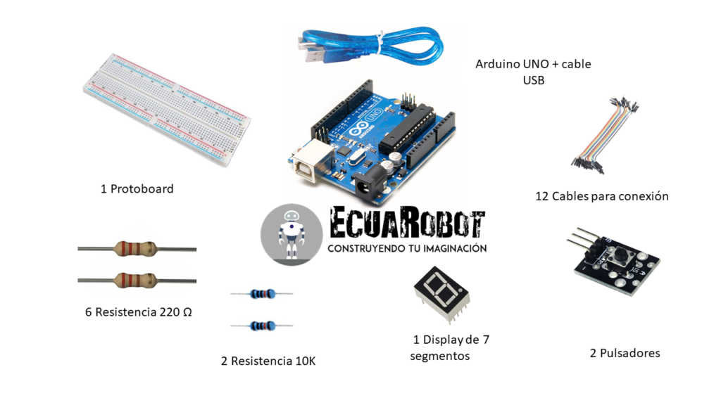 Kit Arduino Display 7 segmentos y cómo crear un dado electrónico DIY